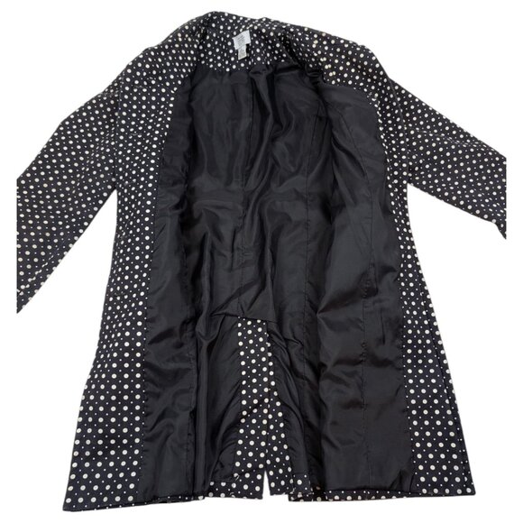 LOFT Ann Taylor P-Coat Trench Coat Polka Dot - Picture 5 of 13